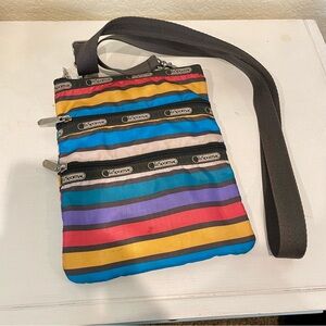 LeSportsac Colorful Stripe Messenger Bag